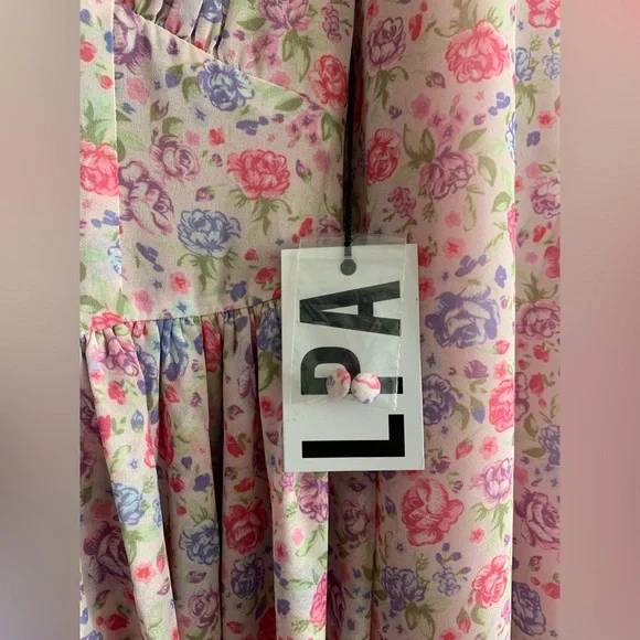 LPA Iga Dress in Devon Floral XS Never Worn with Original Tags - Picture 4 of 9